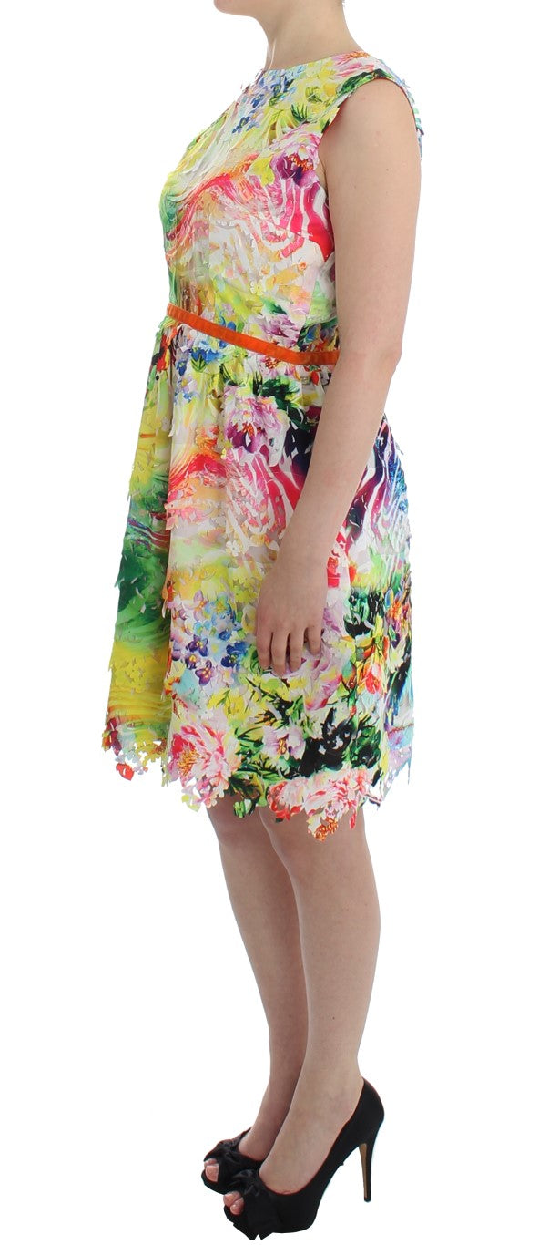  - Multicolor Sheath Dress - Artful Elegance