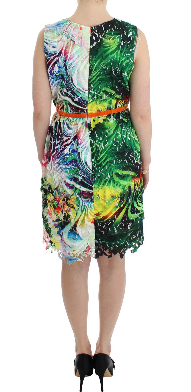  - Multicolor Sheath Dress - Artful Elegance