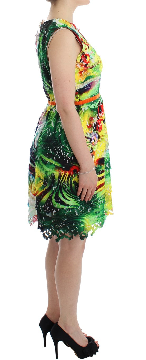  - Multicolor Sheath Dress - Artful Elegance