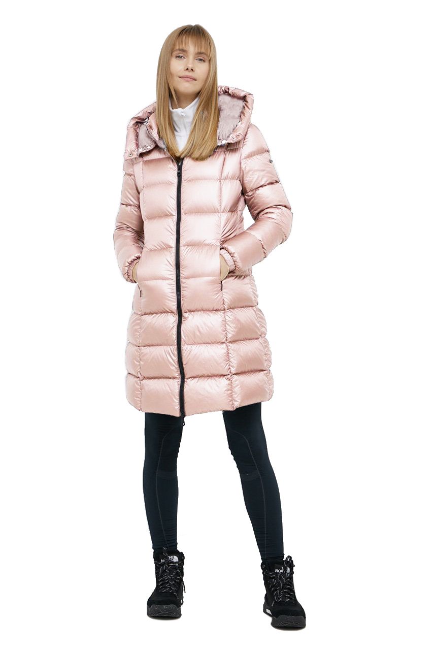  - Pink Nylon Women Jacket