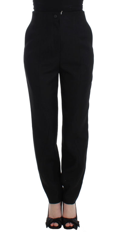  - Elegant High-Waist Black Pants