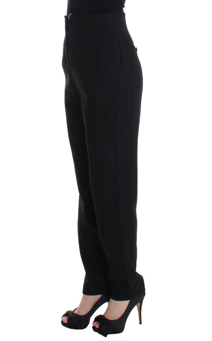  - Elegant High-Waist Black Pants