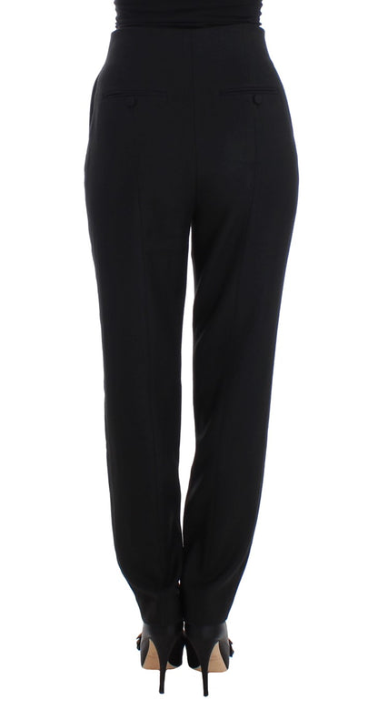  - Elegant High-Waist Black Pants