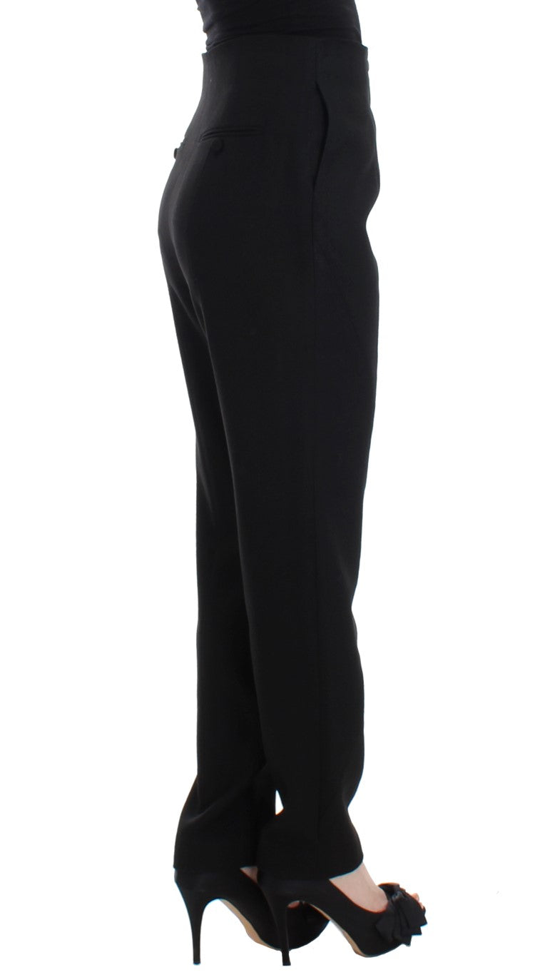  - Elegant High-Waist Black Pants