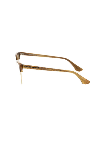 Brown Metallic Fiber Women Frame - The Luxe Alliance