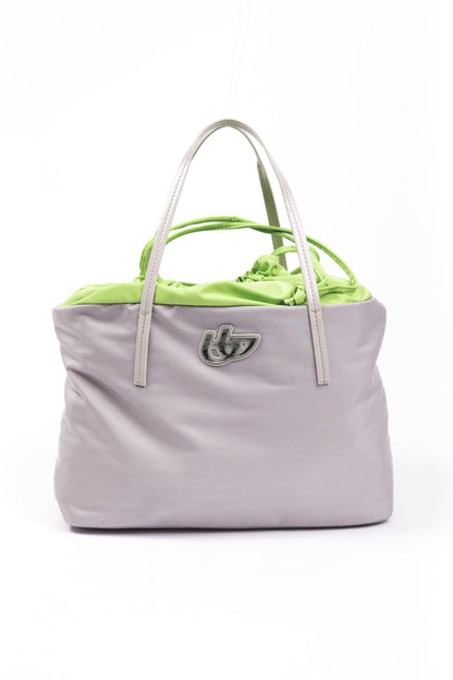  - Gray Polyester Women Handbag