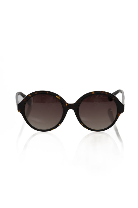  - Chic Black Turtle Pattern Round Sunglasses