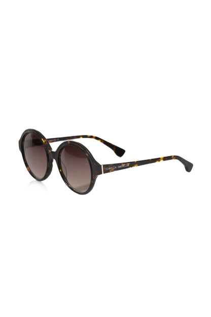  - Chic Black Turtle Pattern Round Sunglasses