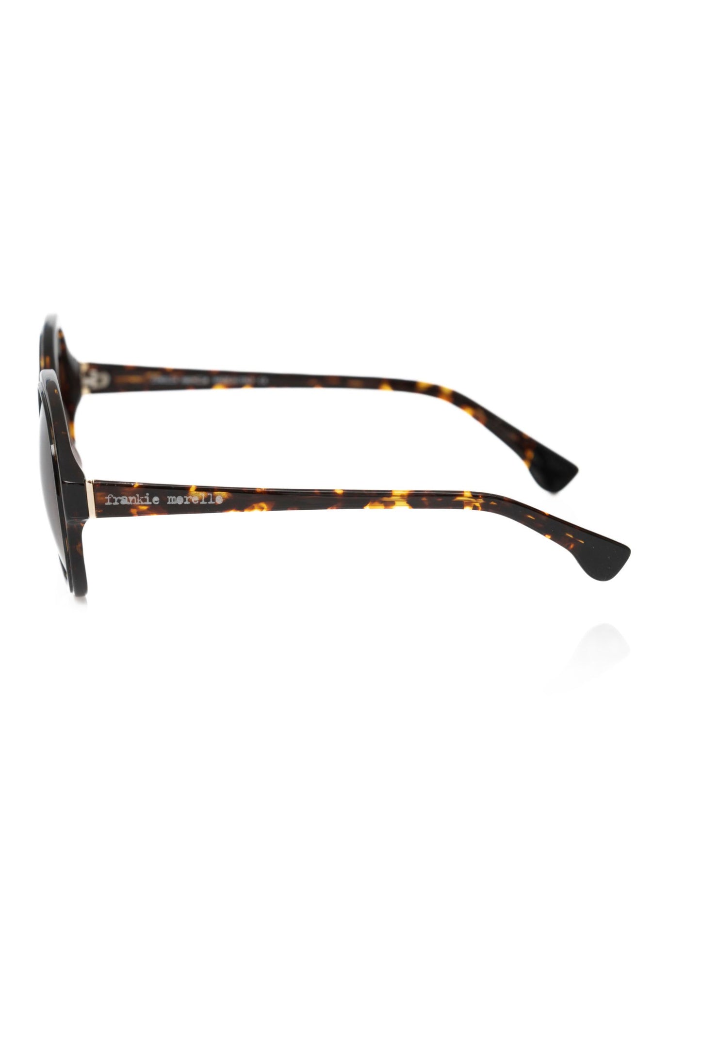  - Chic Black Turtle Pattern Round Sunglasses