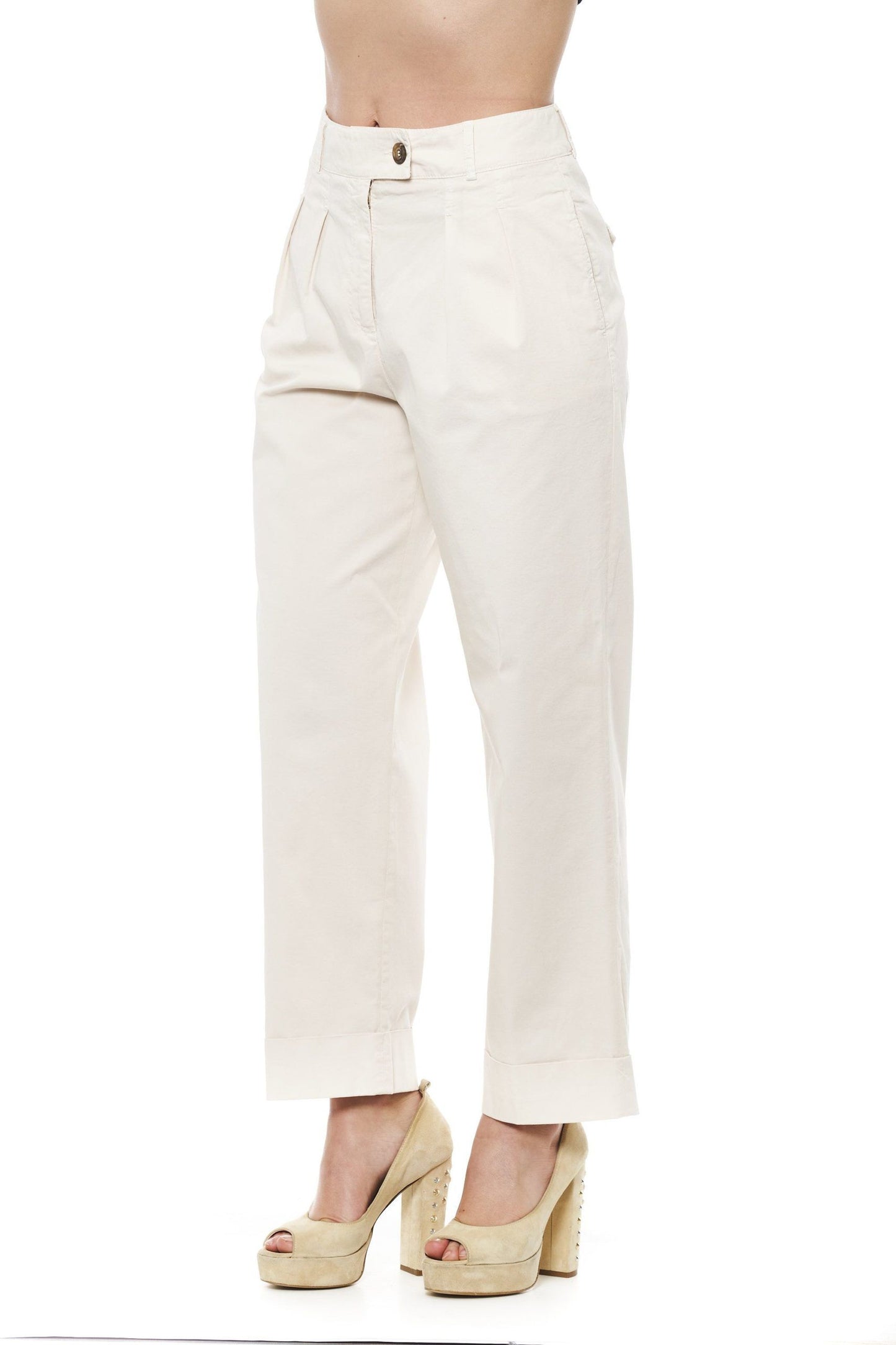  - Peserico Beige Wide Palazzo Pants