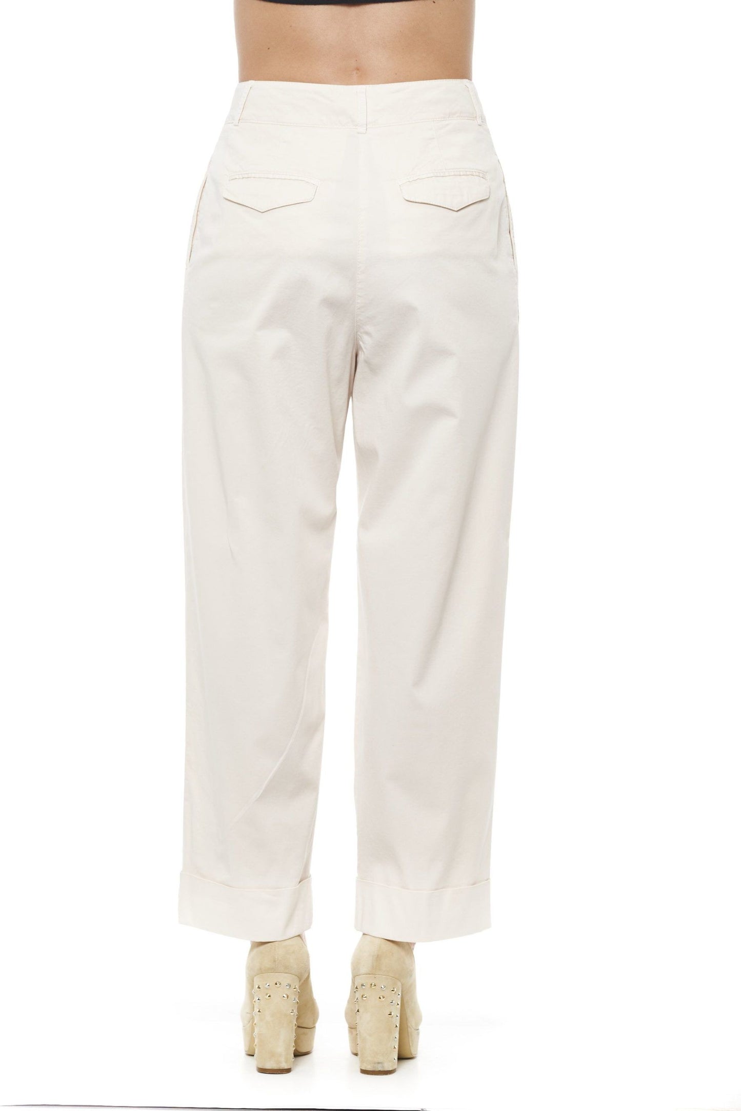  - Peserico Beige Wide Palazzo Pants