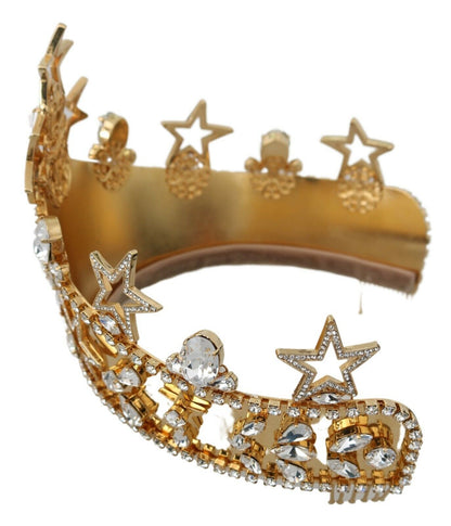  - Regal Crystal Diadem Gold Tiara