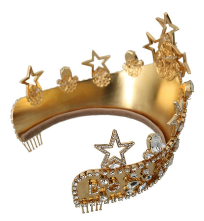  - Regal Crystal Diadem Gold Tiara