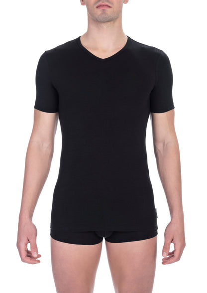  - Black Cotton Men T-Shirt