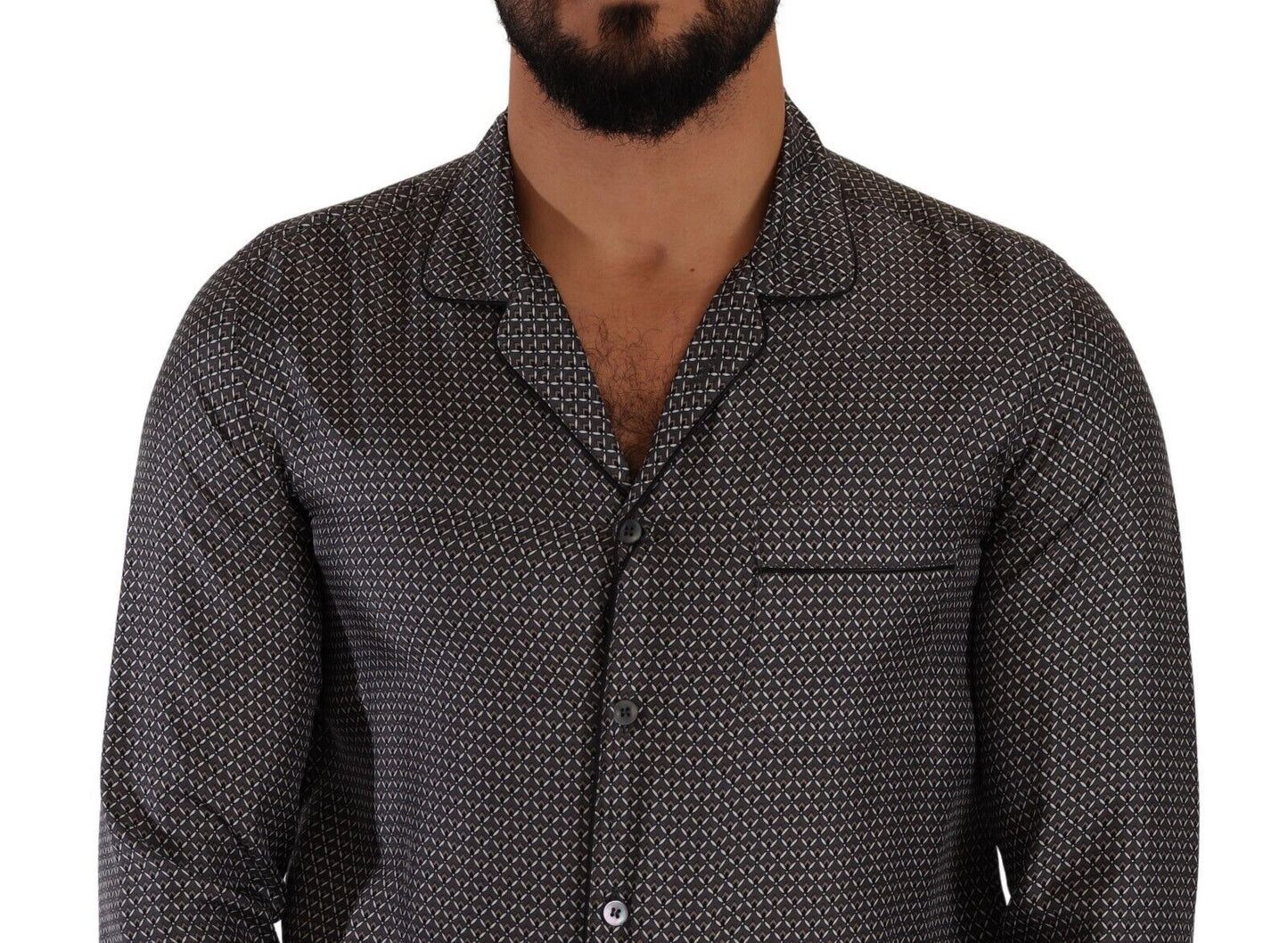  - Elegant Silk Button Down Shirt