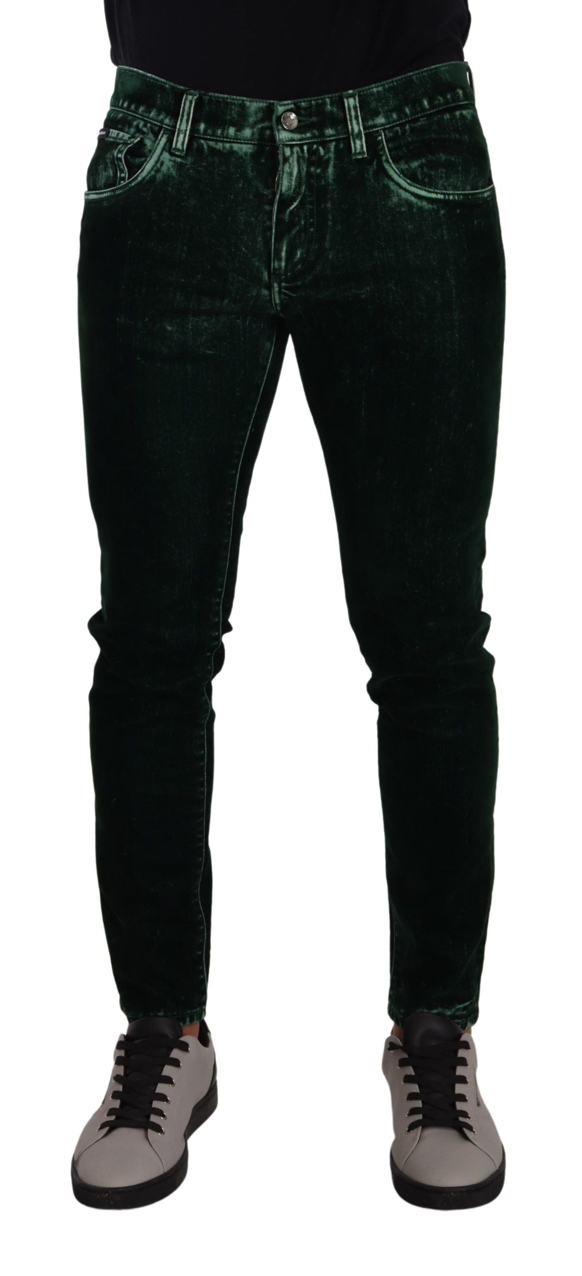  - Sleek Cotton-Blend Skinny Denim Jeans