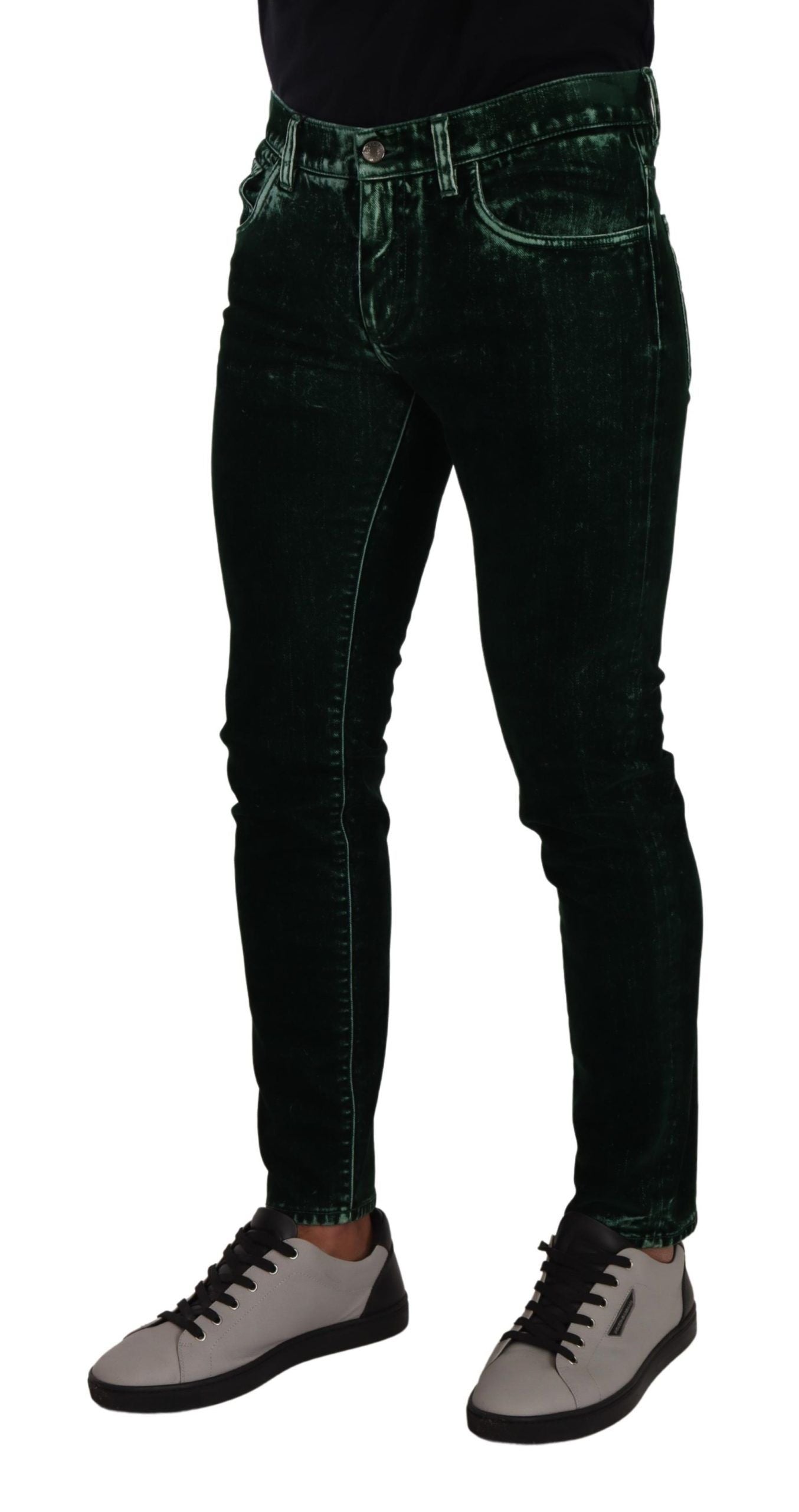  - Sleek Cotton-Blend Skinny Denim Jeans