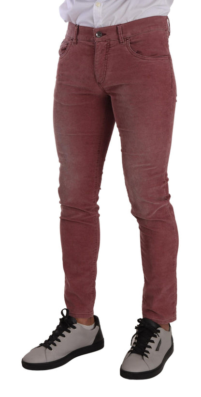  - Elegant Slim Fit Corduroy Jeans