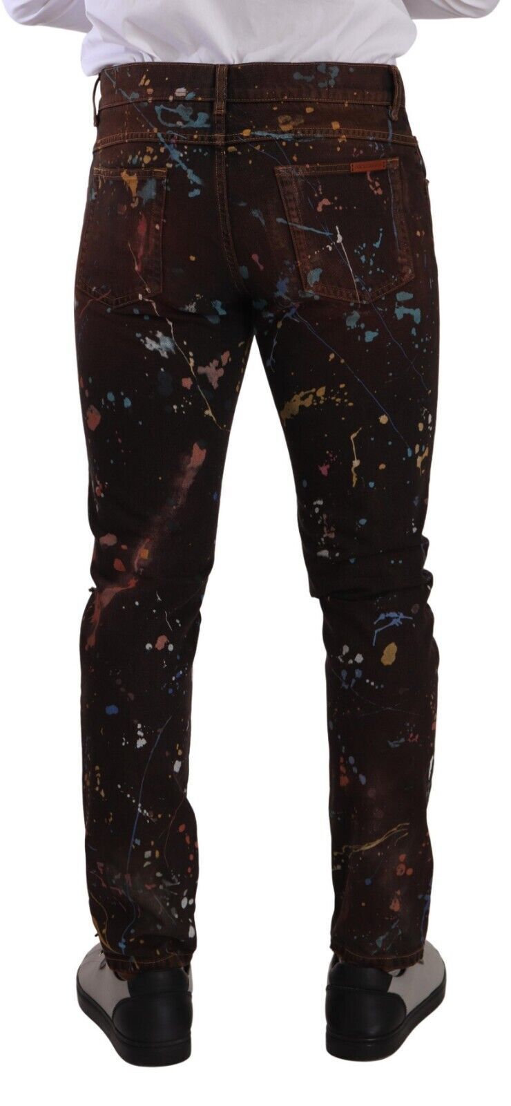  - Multicolor Painted Skinny Denim Jeans