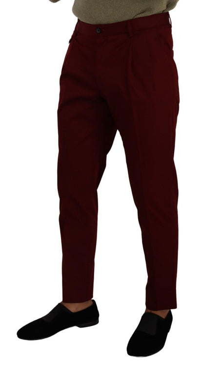  - Elegant Dark Red Dress Chinos for Men