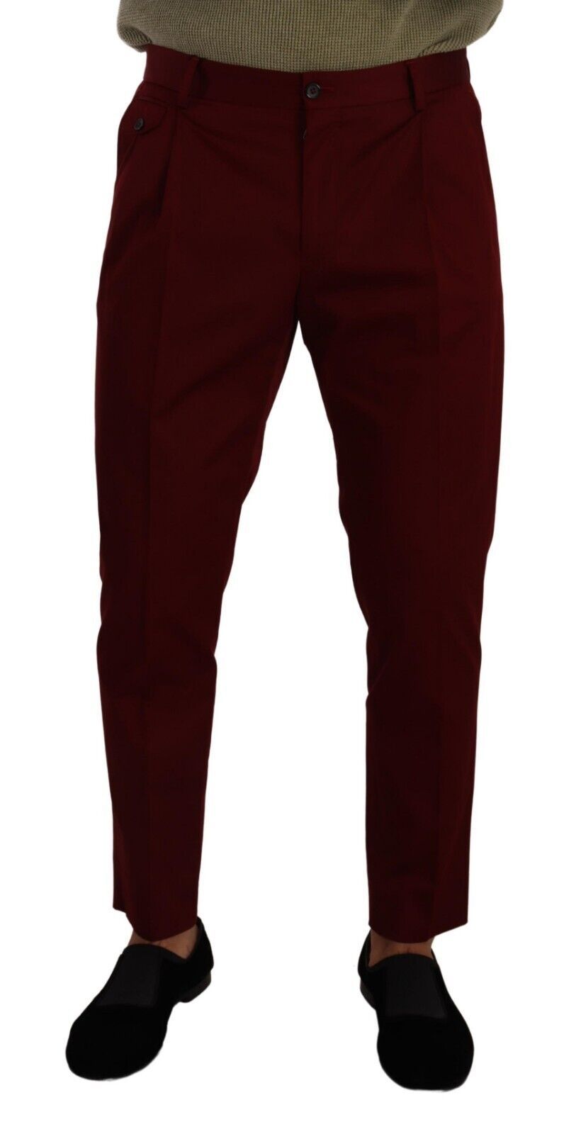  - Elegant Dark Red Dress Chinos for Men