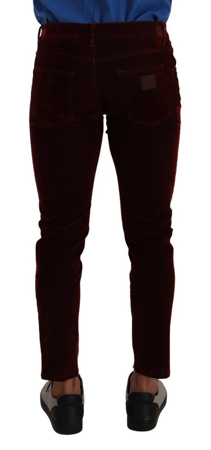  - Bordeaux Slim Fit Skinny Jeans