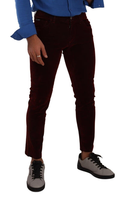  - Bordeaux Slim Fit Skinny Jeans