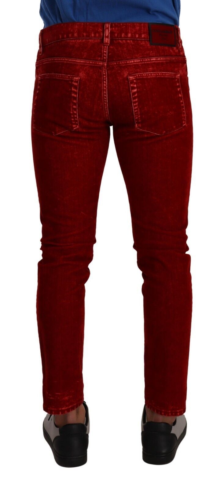 Ravishing Red Slim Fit Designer Jeans