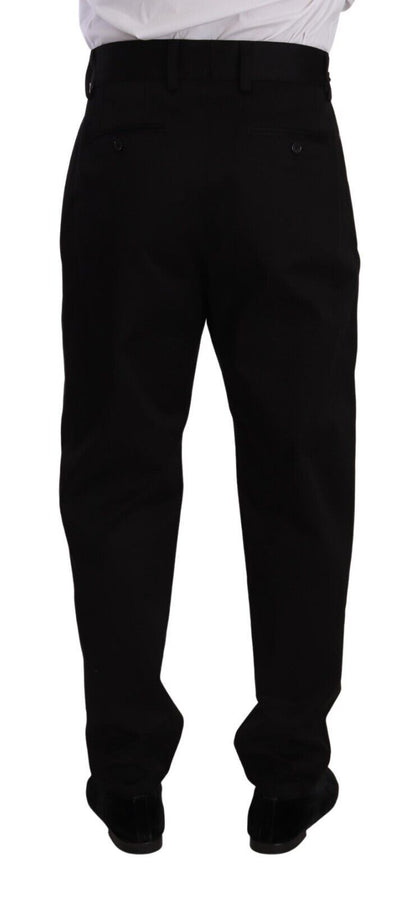  - Elegant Slim-Fit Cotton Trousers