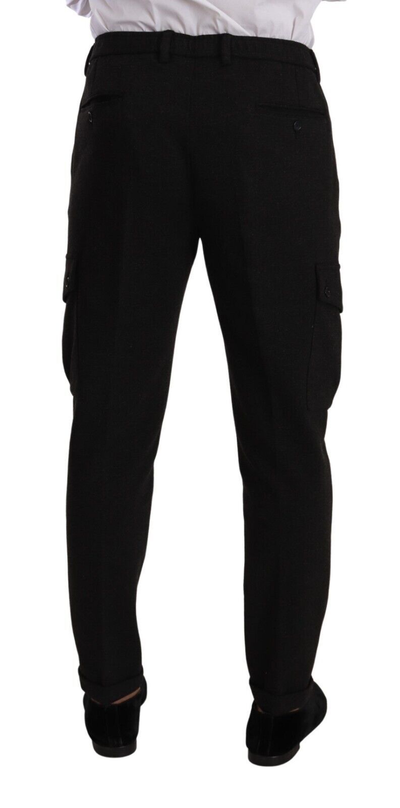  - Sleek Skinny Cargo Pants in Timeless Black