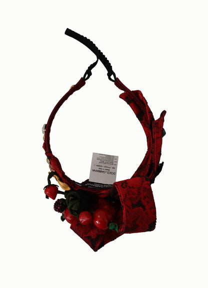  - Cherry Sicily Embellished Red Diadem