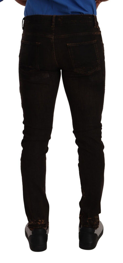  - Svelte Distressed Denim Elegance