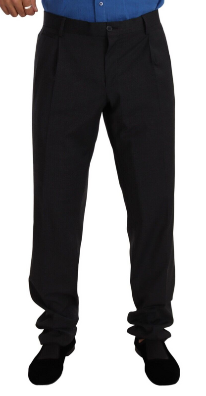  - Elegant Gray Formal Men's Trousers