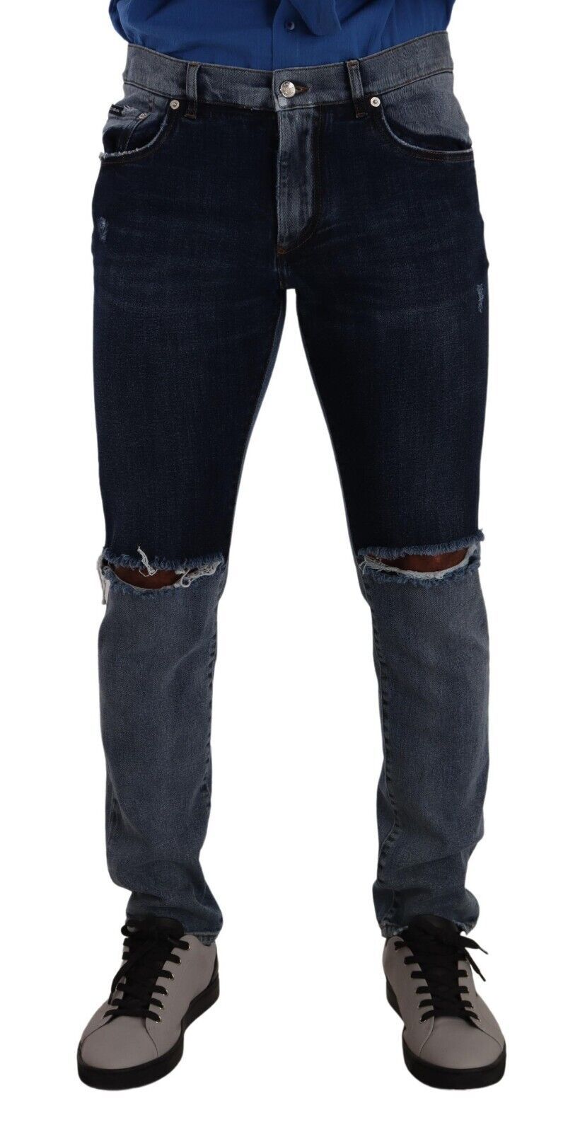  - Chic Slim Fit Tattered Denim