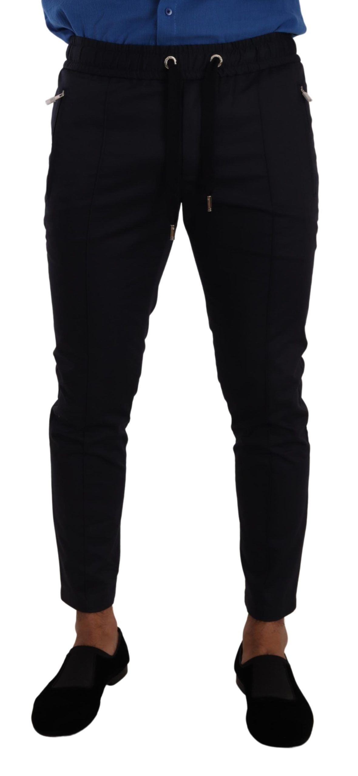  - Elegant Dark Blue Skinny Jogging Pants