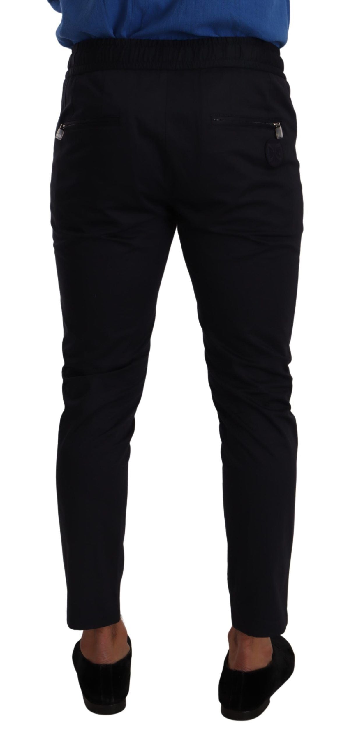  - Elegant Dark Blue Skinny Jogging Pants