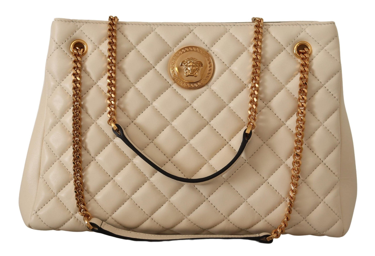  - Elegant Quilted Nappa Leather Tote