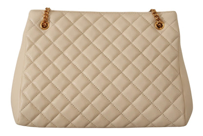  - Elegant Quilted Nappa Leather Tote