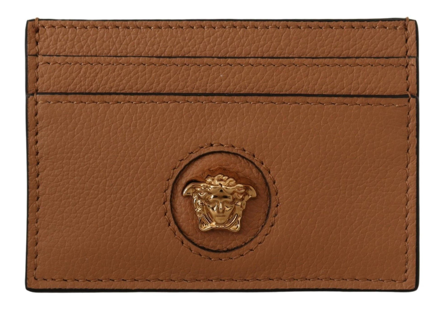  - Elegant Medusa Calf Leather Card Holder