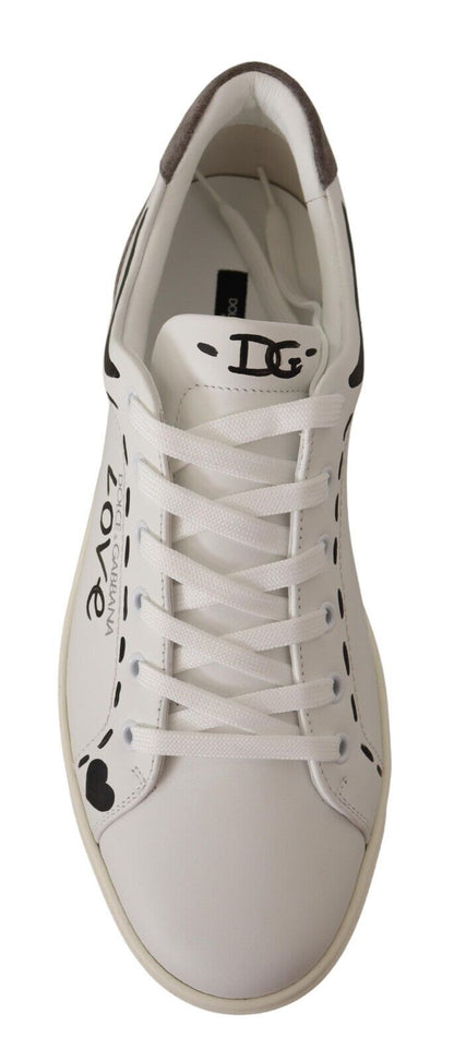  - Elegant White Leather Casual Sneakers