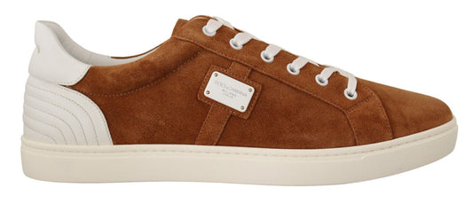  - Elegant Two-Tone Leather Sneakers