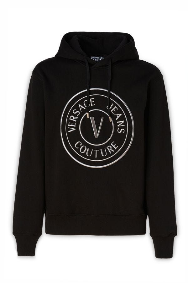  - Stunning Hooded Black Cotton Sweatshirt