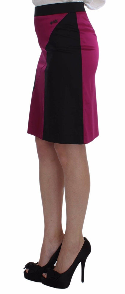  - Elegant Pencil Skirt in Black and Pink