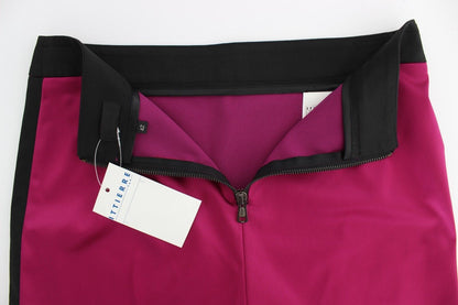  - Elegant Pencil Skirt in Black and Pink