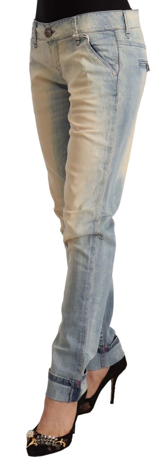  - Chic Light Blue Skinny Cotton Jeans