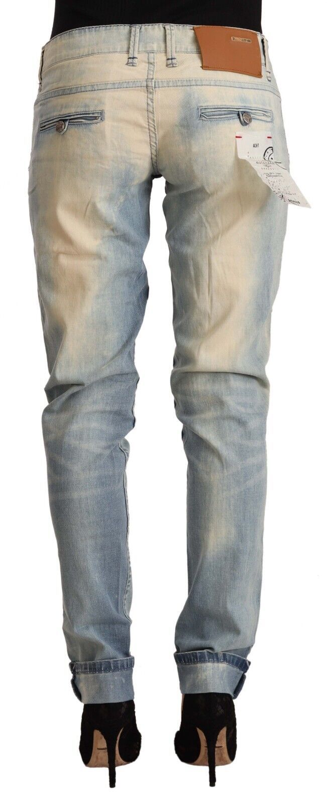  - Chic Light Blue Skinny Cotton Jeans