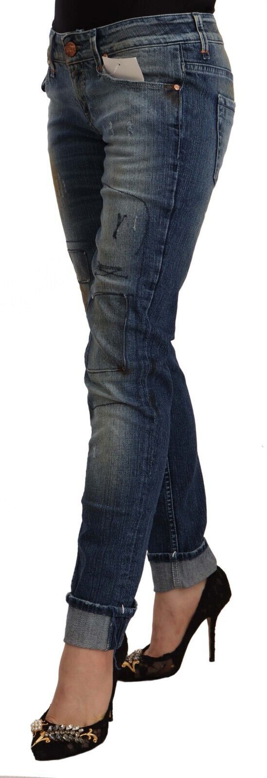  - Chic Blue Washed Skinny Denim Serenade