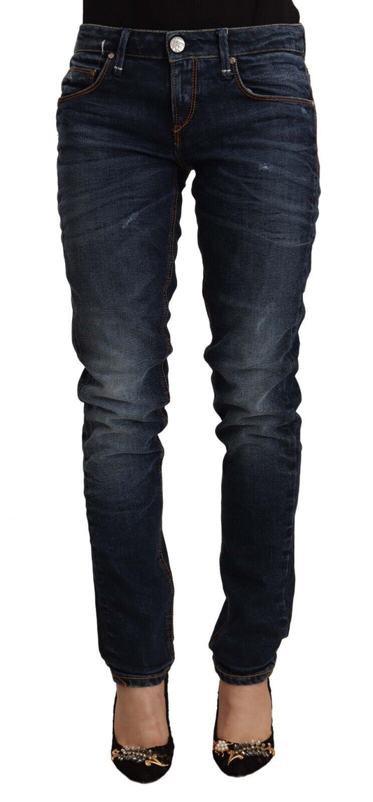  - Chic Slim Fit Blue Washed Denim