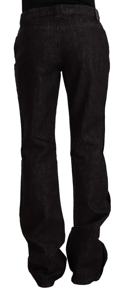  - Sleek Mid Waist Bootcut Designer Jeans