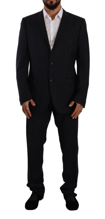  - Sleek Grey 2-Piece Mens Suit with Notch Lapels